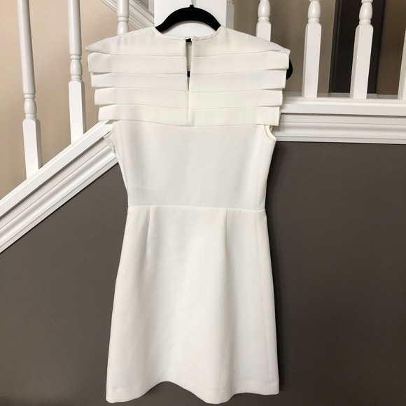 Sandro White Pleated Dress - Picture 2 of 6